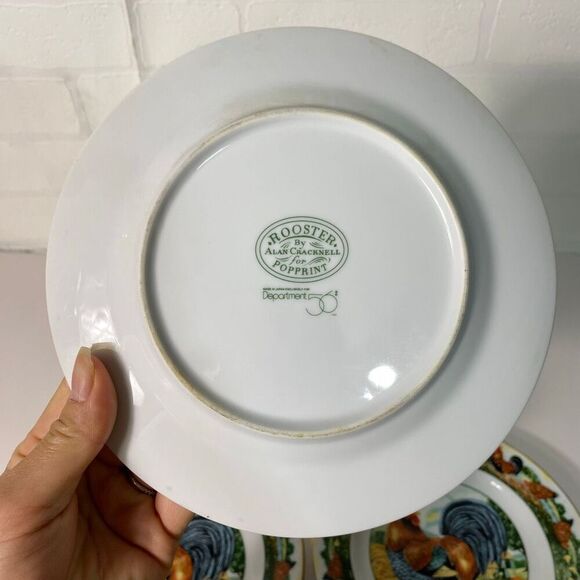 Department 56 Rooster Decorative plates set of 4 small - Picture 8 of 12